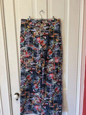 BlackMilk Batman Comic Print Cargo Pants DC WB100 Joker Gotham NWT AU 12 US 8